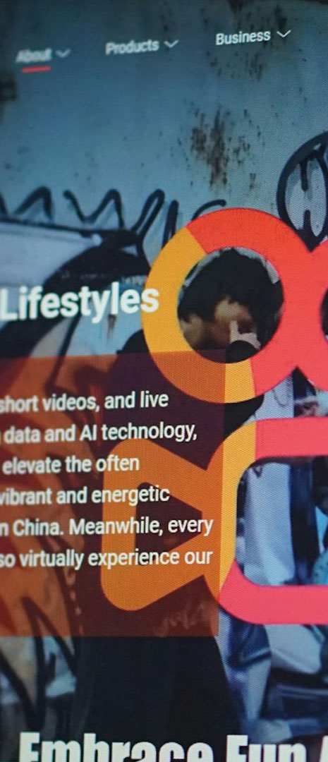 A picture featuring a funky website designed.