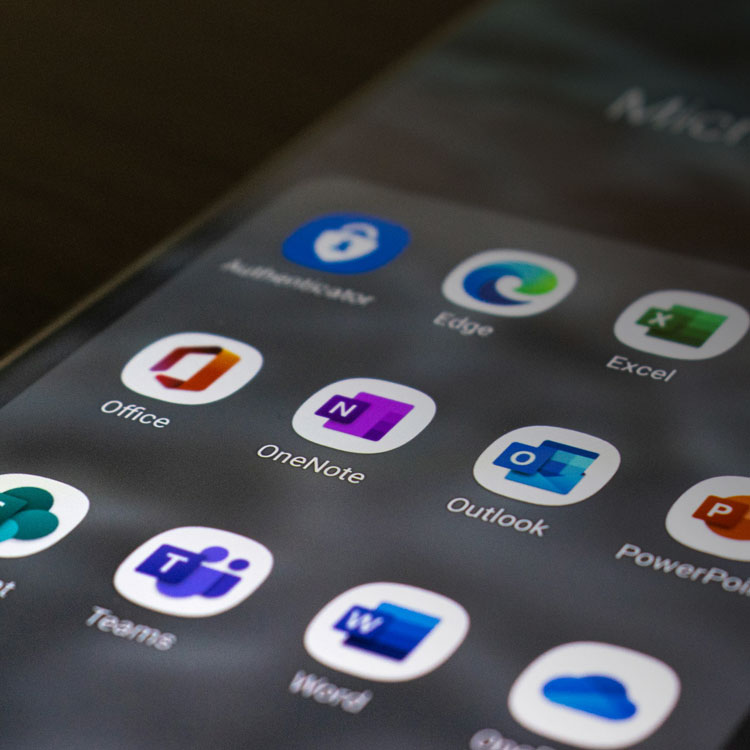 A picture featuring a series of office 365 icons.