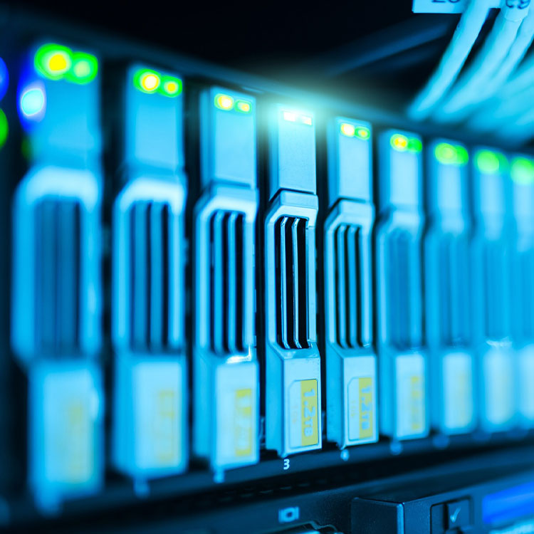 A picture featuring a server rack.